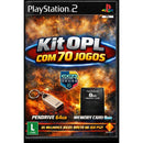 Opl PS2 70 Jogos Pendrive 64GB + Memory Card 8MB